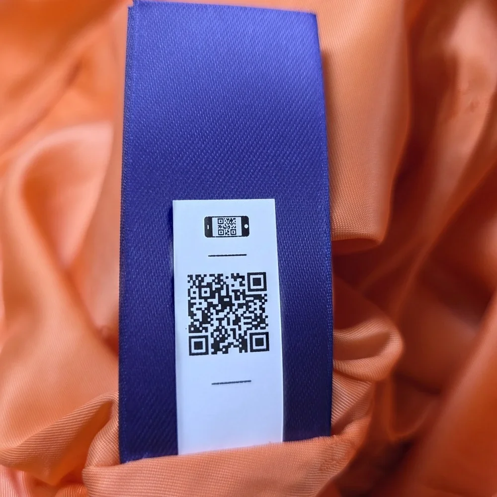 Ralph Lauren Purple Label Bobynn Silk Shantung‎ Pants Womens 12 Orange $1290